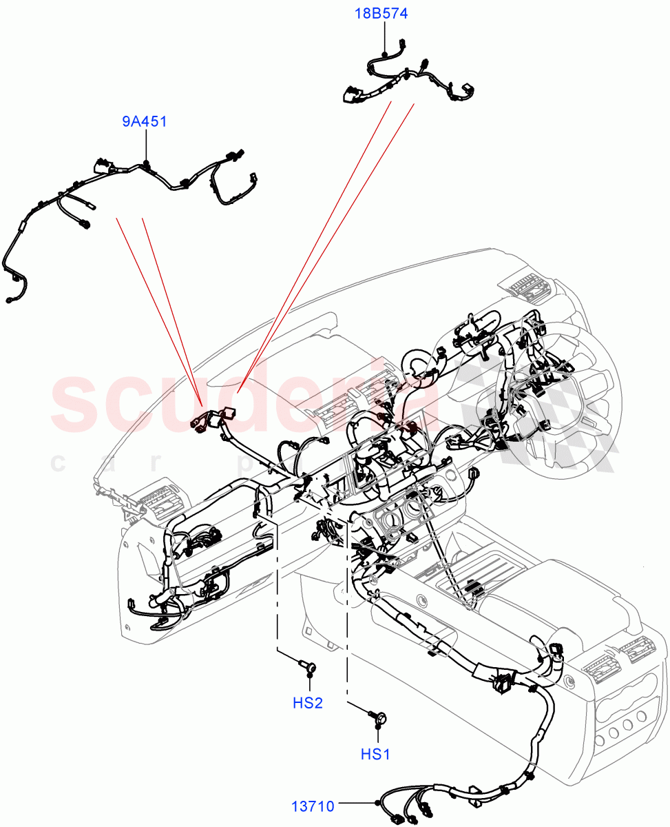 Facia Harness ((V) FROMM2000001, (V) TON2999999) of Land Rover Land Rover Defender (2020+) [2.0 Turbo Diesel]