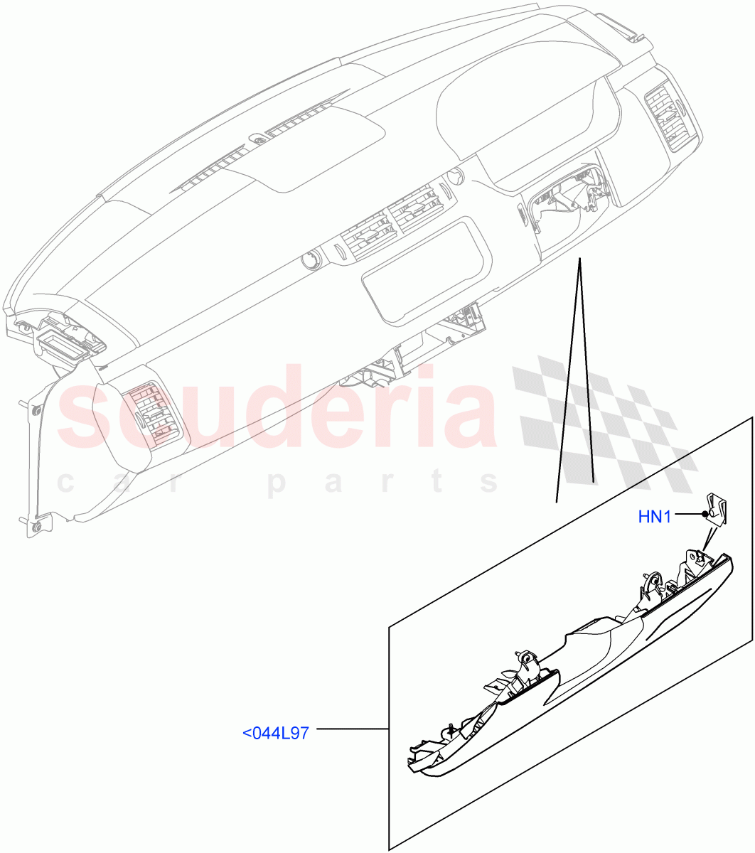 Instrument Panel (External, Lower) of Land Rover Land Rover Range Rover Sport (2014+) [3.0 DOHC GDI SC V6 Petrol]