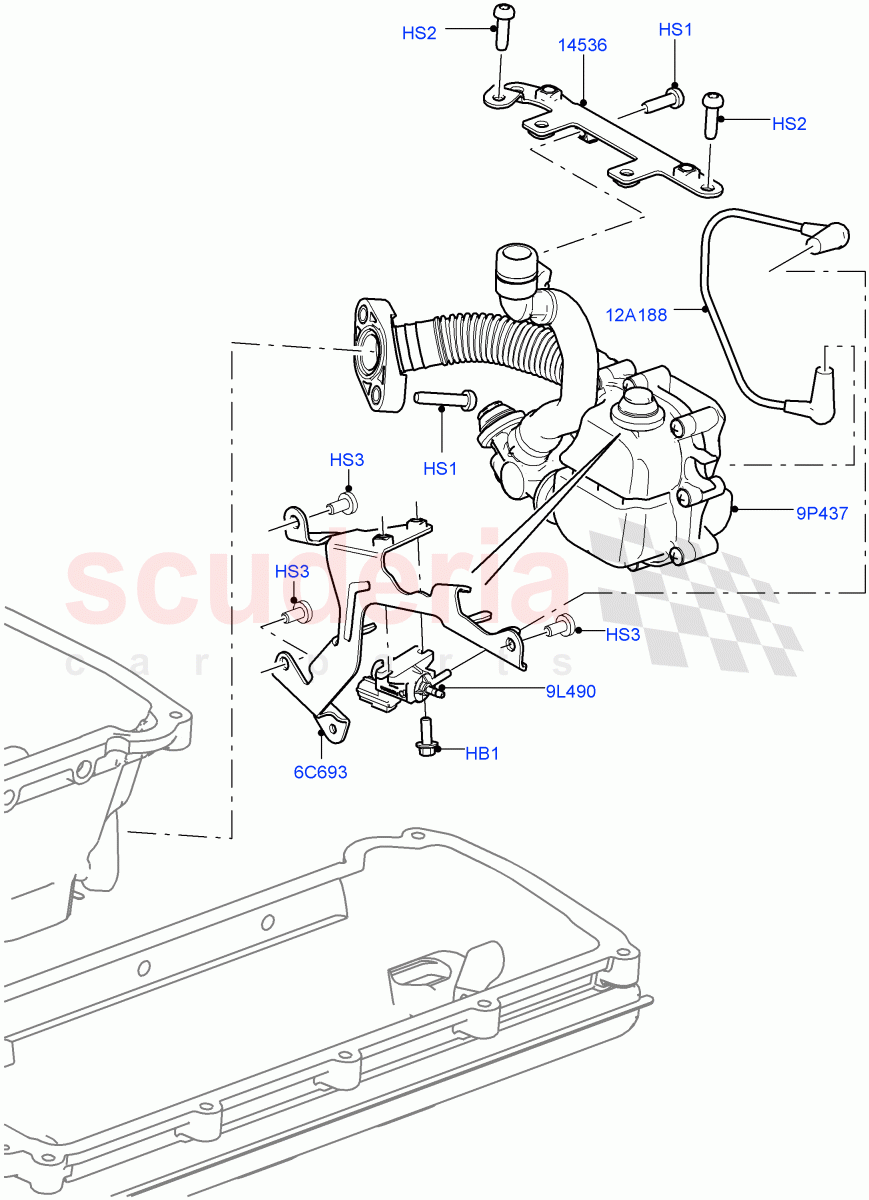 Inlet Manifold (Symposer (Resonator)) (5.0L OHC SGDI SC V8 Petrol - AJ133) of Land Rover Land Rover Range Rover (2012-2021) [5.0 OHC SGDI SC V8 Petrol]