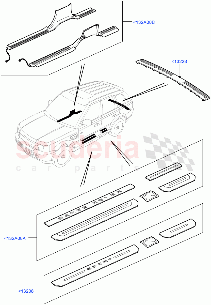 Door Sill Protection (Accessory) ((V) FROMAA000001) of Land Rover Land Rover Range Rover Sport (2010-2013) [5.0 OHC SGDI SC V8 Petrol]