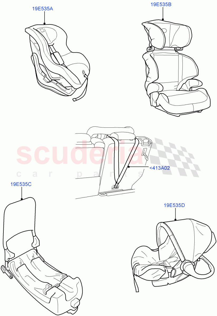 Child Seating (Accessory) (Halewood (UK), Itatiaia (Brazil)) of Land Rover Land Rover Range Rover Evoque (2012-2018) [2.2 Single Turbo Diesel]