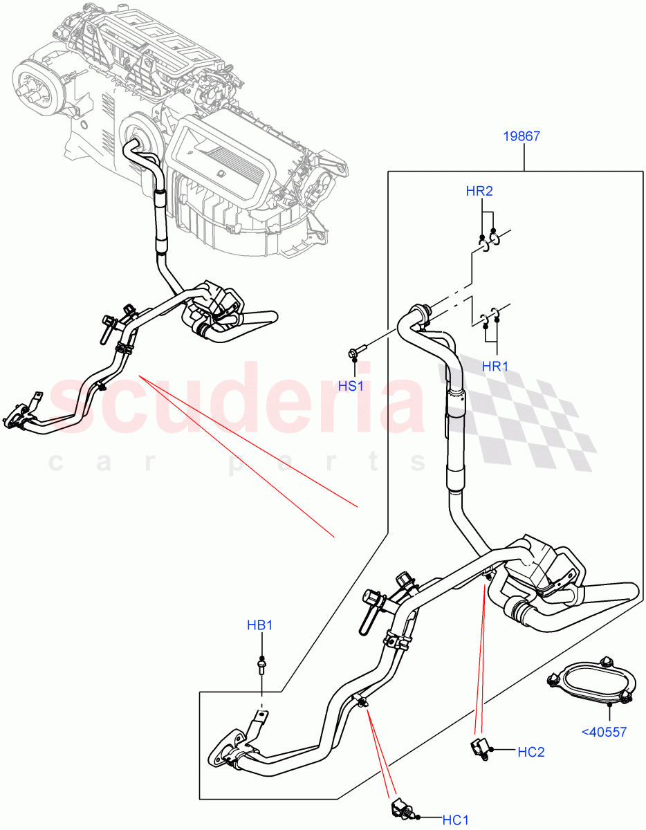 Air Conditioning Condensr/Compressr (With Front Comfort Air Con (IHKA), Electric Engine Battery-MHEV, With Air Conditioning - Front/Rear) ((V) FROMKA000001) of Land Rover Land Rover Range Rover (2012-2021) [5.0 OHC SGDI SC V8 Petrol]