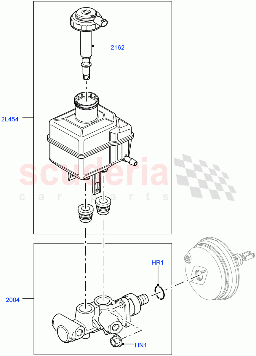 Master Cylinder - Brake System ((V) FROMAA000001) of Land Rover Land Rover Discovery 4 (2010-2016) [4.0 Petrol V6]