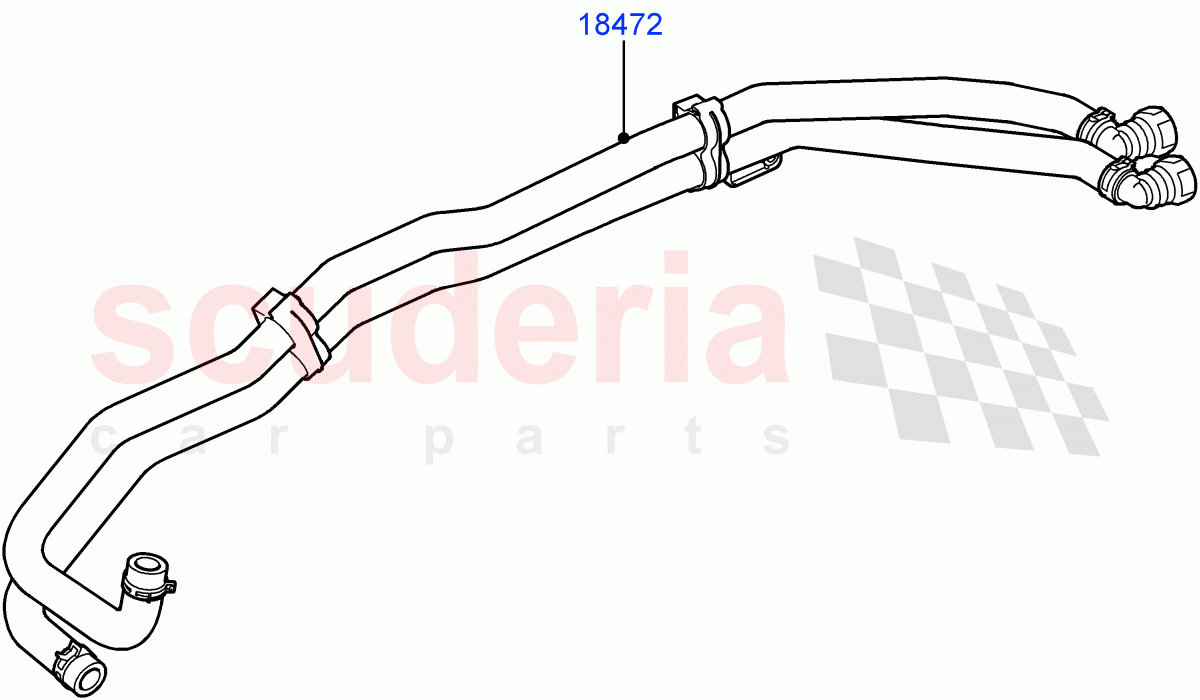 Heater Hoses (AJ Petrol 4.4 V8 EFI (220KW)) ((V) TO9A999999) of Land Rover Land Rover Range Rover Sport (2005-2009) [2.7 Diesel V6]