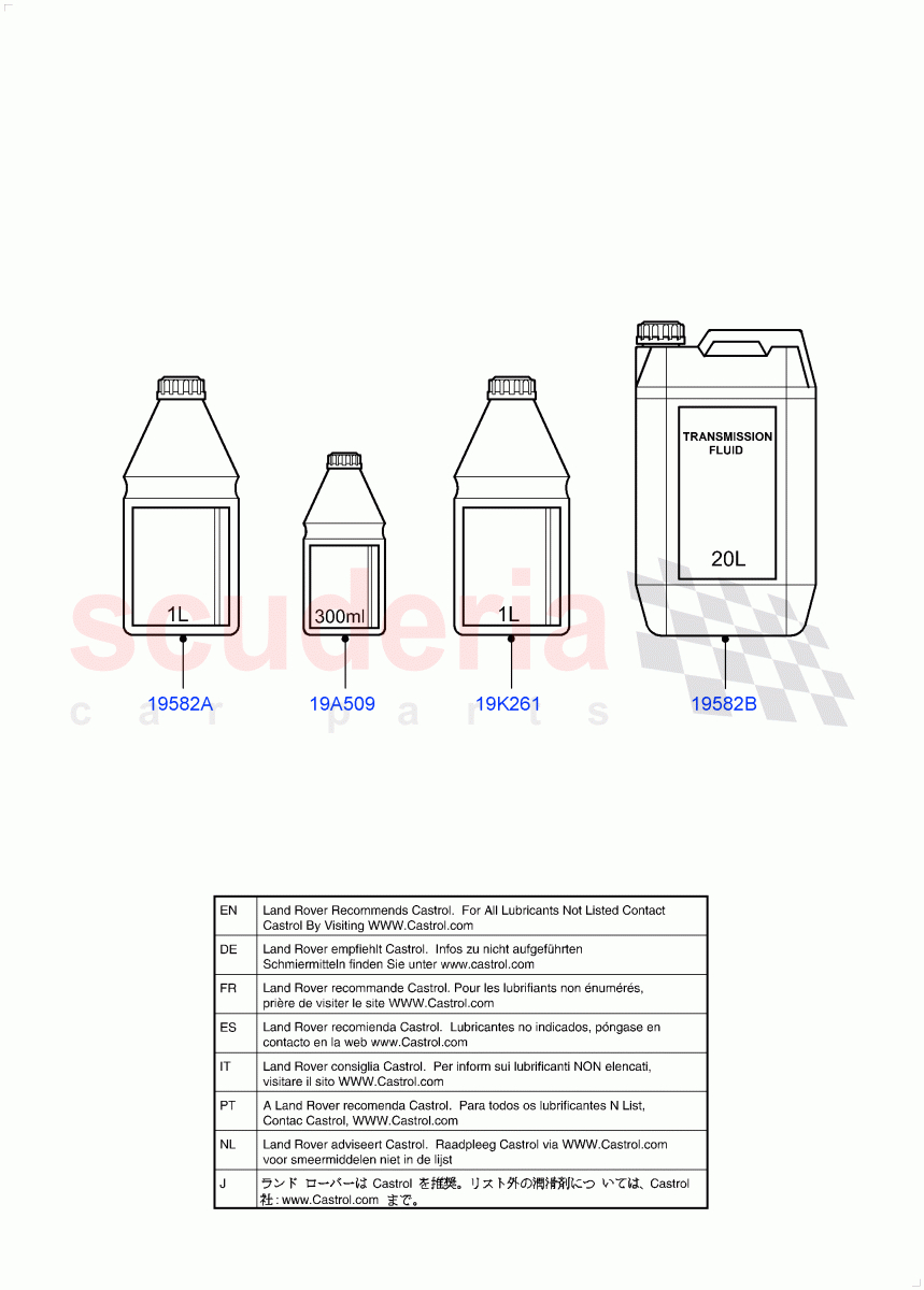 Transmission & Power Steering Oil (Changsu (China)) ((V) FROMEG000001) of Land Rover Land Rover Range Rover Evoque (2012-2018) [2.2 Single Turbo Diesel]