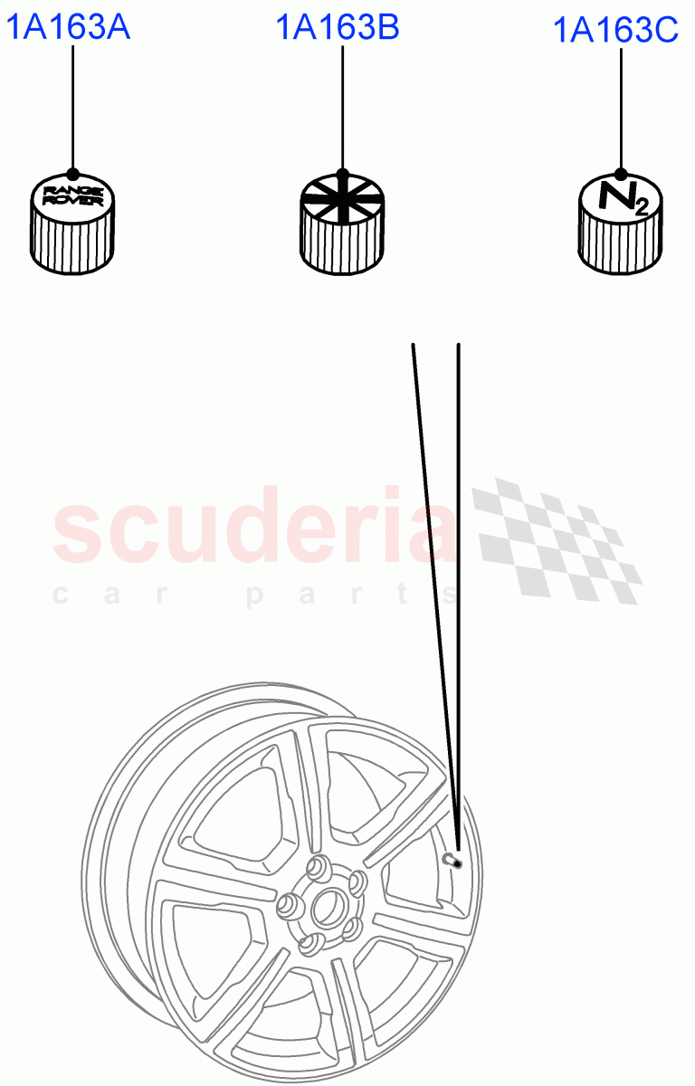 Wheel Ornamentation (Accessory) of Land Rover Land Rover Range Rover (2012-2021) [3.0 Diesel 24V DOHC TC]