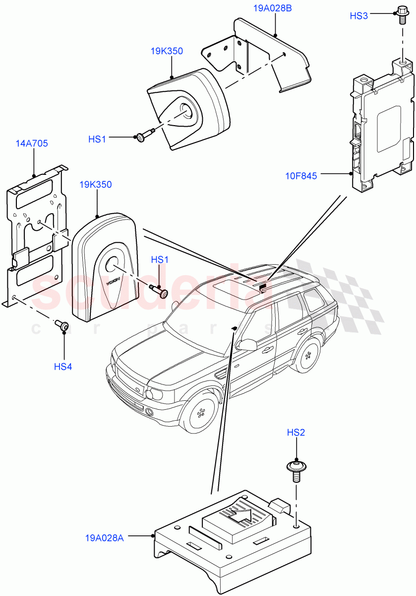 Cellular Phone Installation ((V) TO9A999999) of Land Rover Land Rover Range Rover Sport (2005-2009) [3.6 V8 32V DOHC EFI Diesel]