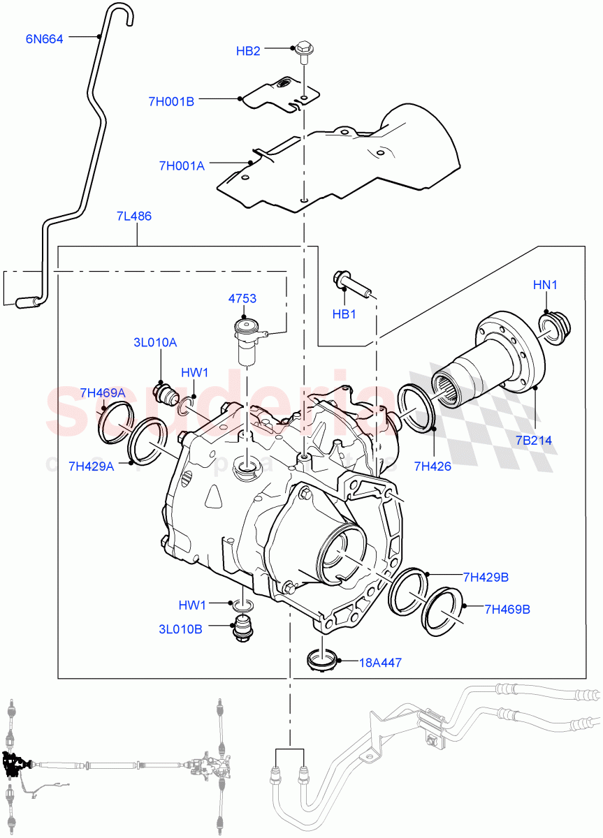 Front Axle Case (Itatiaia (Brazil), Dynamic Driveline) ((V) FROMGT000001) of Land Rover Land Rover Range Rover Evoque (2012-2018) [2.0 Turbo Petrol AJ200P]