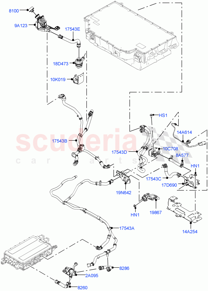 Hybrid Electrical Modules (Battery Cooling) (Electric Engine Battery-PHEV) ((V) FROMMA000001) of Land Rover Land Rover Range Rover Velar (2017+) [2.0 Turbo Diesel]