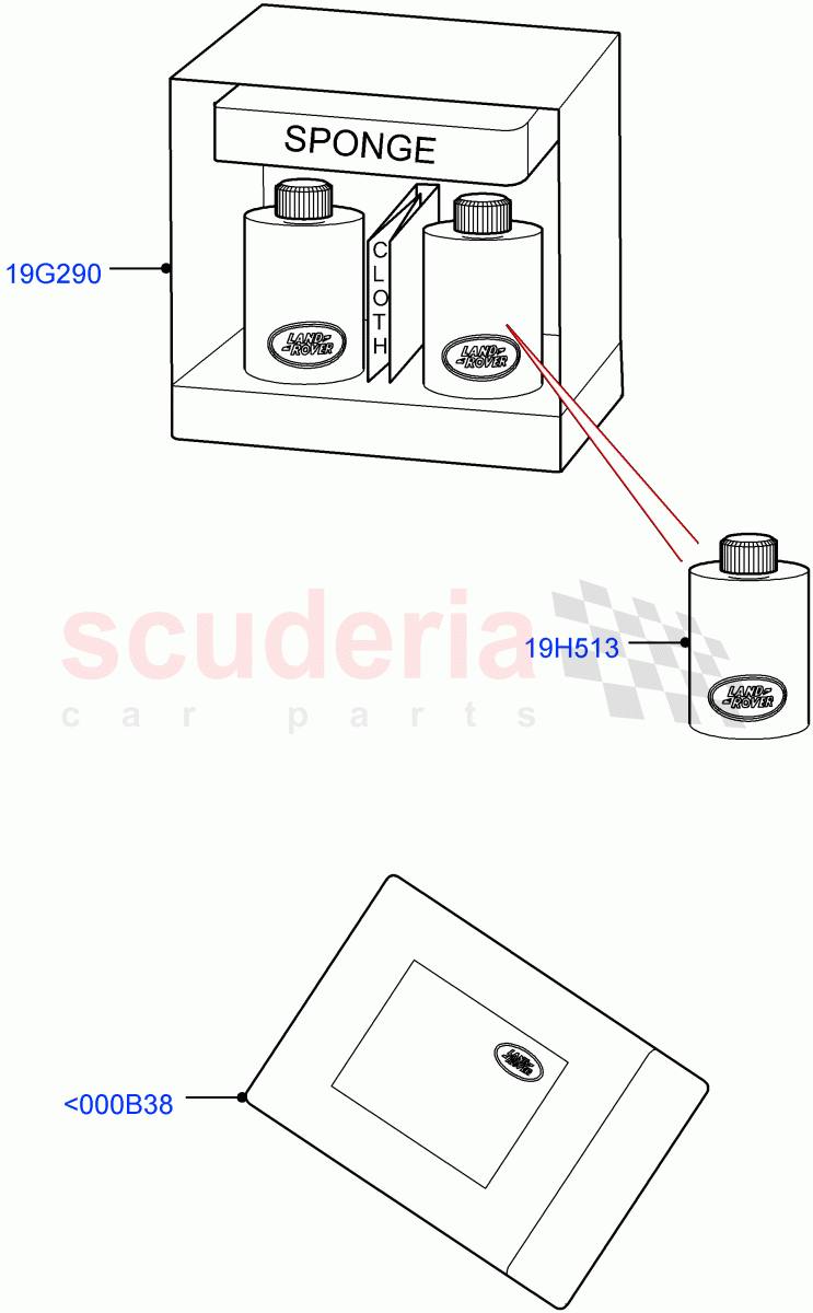 Cleaning Accessories (Accessory, Interior) (Halewood (UK), Itatiaia (Brazil)) of Land Rover Land Rover Range Rover Evoque (2012-2018) [2.2 Single Turbo Diesel]