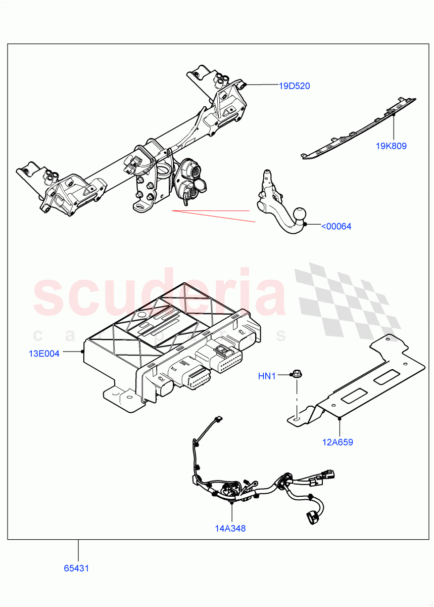 Accessory Pack (Detachable Tow Bar) ((-) "CDN/USA") of Land Rover Land Rover Defender (2020+) [2.0 Turbo Petrol AJ200P]