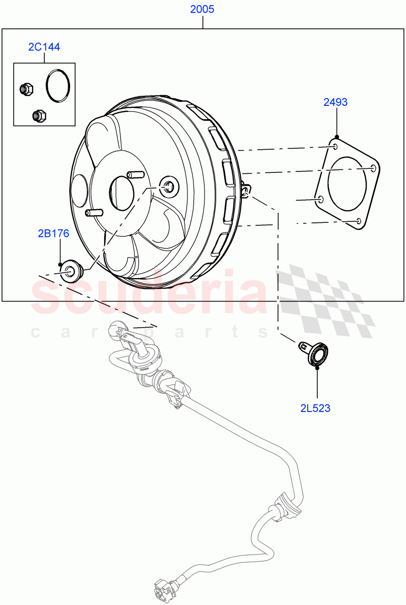 Brake Booster (Changsu (China)) ((V) FROMEG000001) of Land Rover Land Rover Range Rover Evoque (2012-2018) [2.2 Single Turbo Diesel]