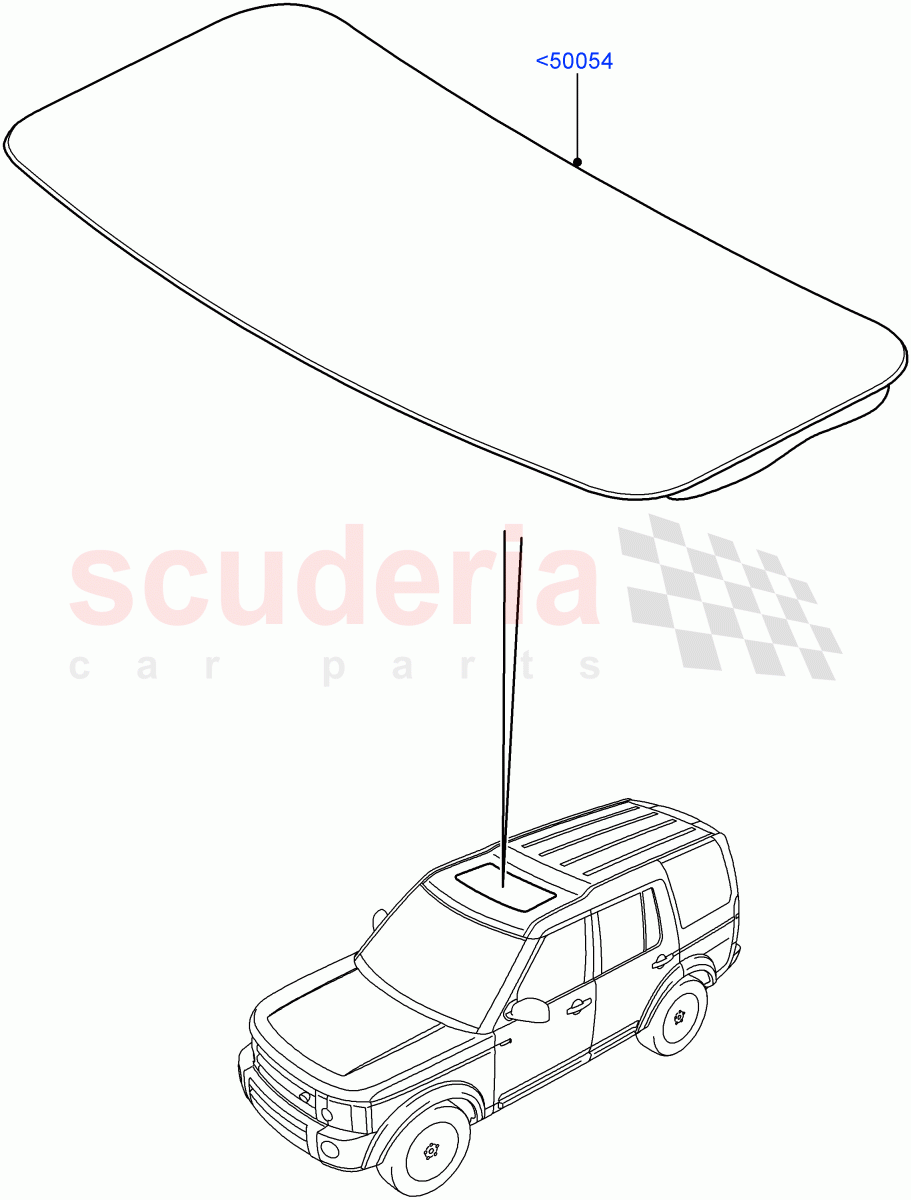 Sliding Roof Panel (Power Tilt/Slide Sun Roof) ((V) FROMAA000001) of Land Rover Land Rover Discovery 4 (2010-2016) [3.0 DOHC GDI SC V6 Petrol]