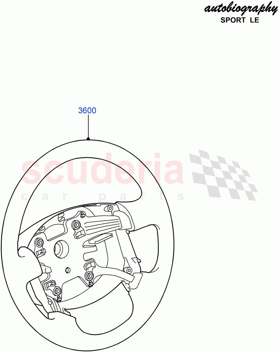 Steering Wheel (Autobiography Sport LE) ((V) FROMCA000001) of Land Rover Land Rover Range Rover Sport (2010-2013) [3.0 Diesel 24V DOHC TC]