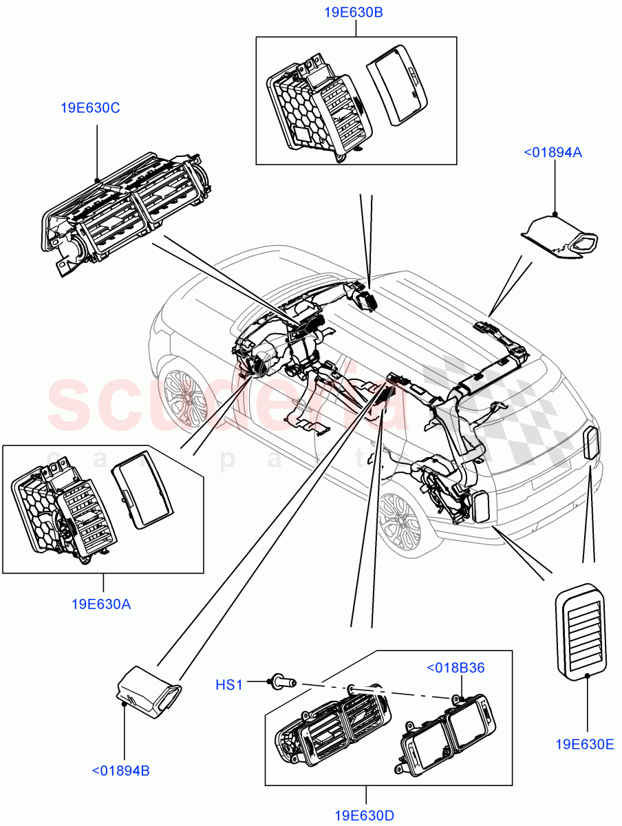 Air Vents, Louvres And Ducts (External Components) ((V) FROMEA000001) of Land Rover Land Rover Range Rover (2012-2021) [3.0 DOHC GDI SC V6 Petrol]