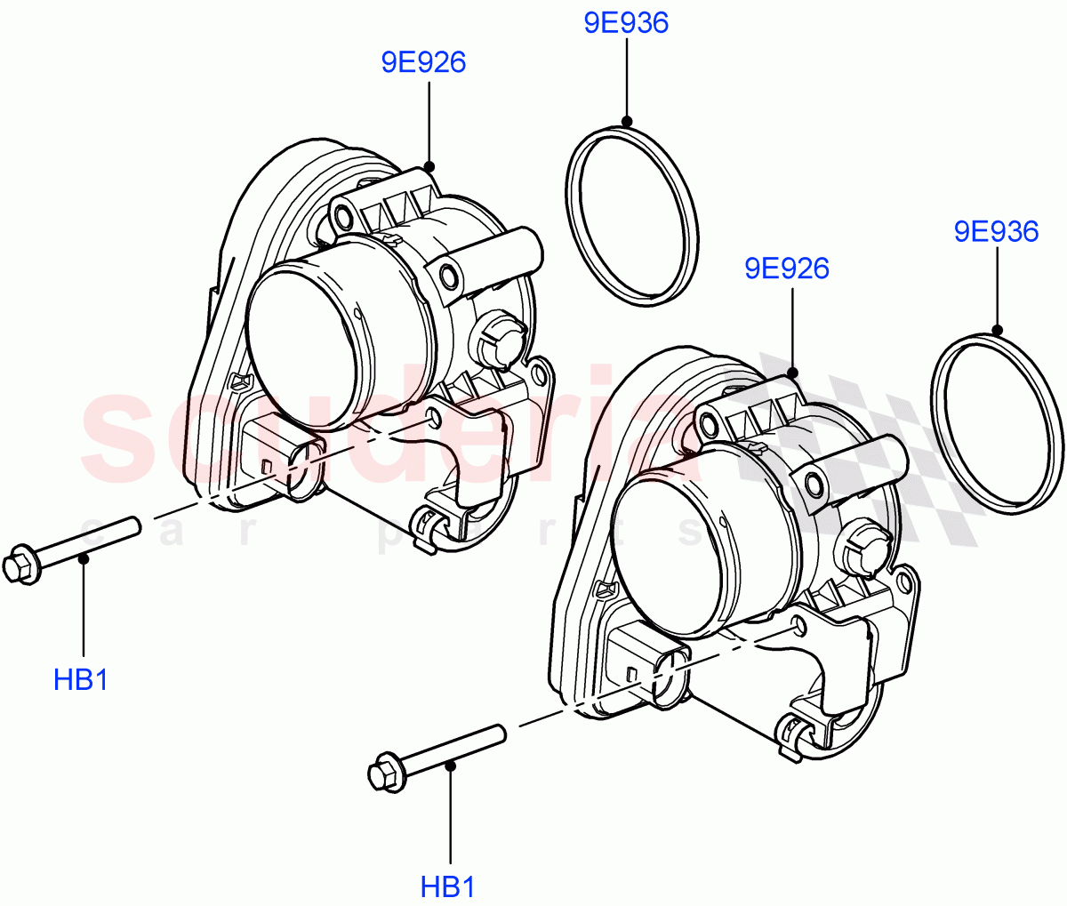 Throttle Housing (3.6L V8 32V DOHC EFi Diesel Lion) ((V) FROMAA000001) of Land Rover Land Rover Range Rover (2010-2012) [3.6 V8 32V DOHC EFI Diesel]
