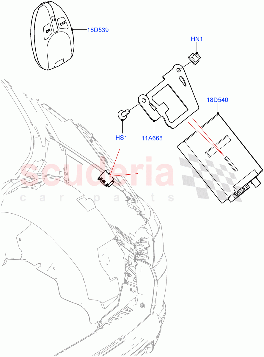 Auxiliary Fuel Fired Pre-Heater (Remote Control) (Fuel Heater W/Pk Heat With Remote) ((V) FROMKA000001) of Land Rover Land Rover Range Rover (2012-2021) [2.0 Turbo Petrol AJ200P]
