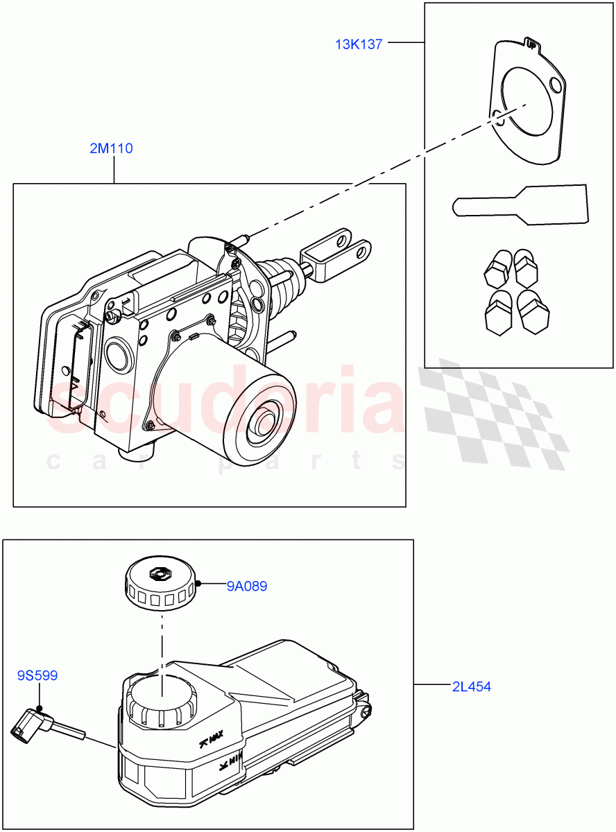 Brake And ABS Pump (Nitra Plant Build) ((V) FROMM2000001) of Land Rover Land Rover Discovery 5 (2017+) [3.0 DOHC GDI SC V6 Petrol]
