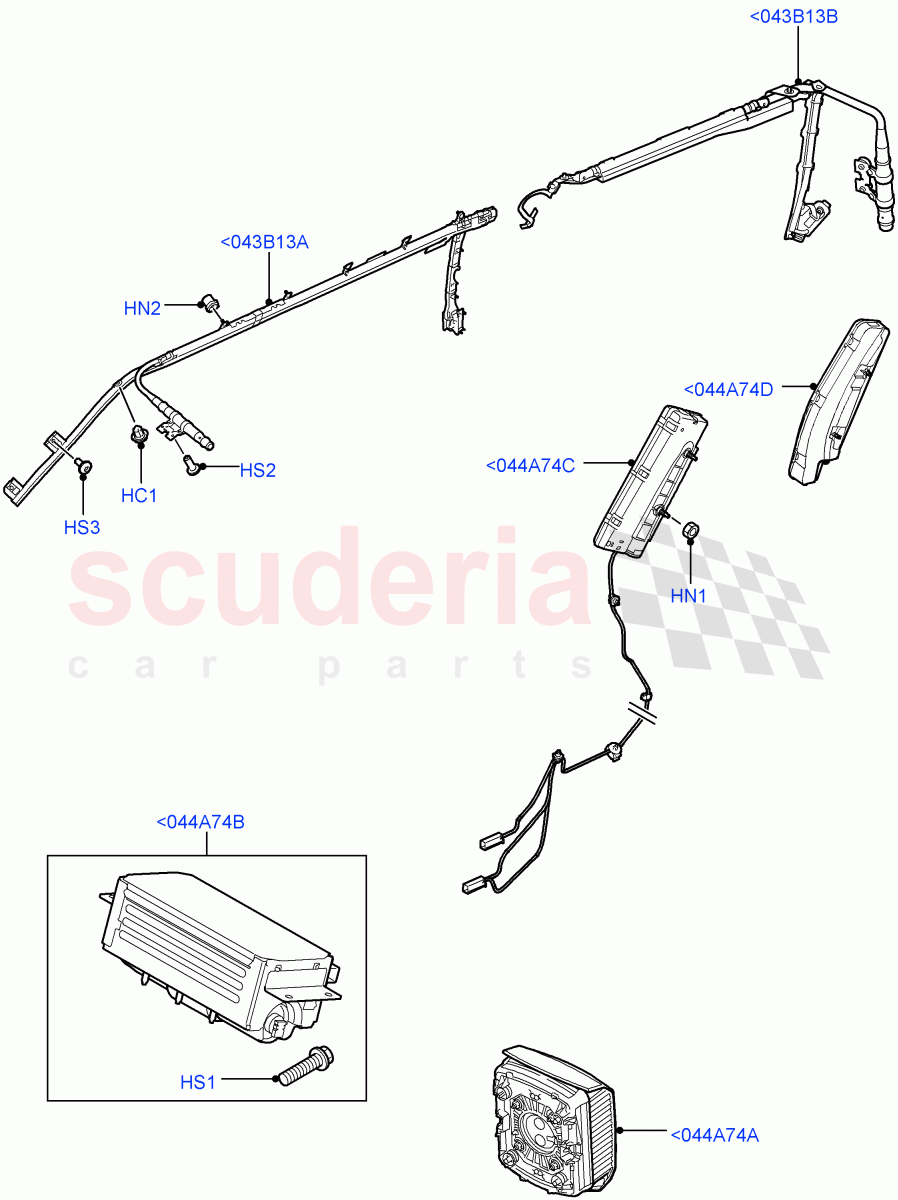 Airbag System (Airbag Modules) ((V) FROMAA000001) of Land Rover Land Rover Discovery 4 (2010-2016) [3.0 Diesel 24V DOHC TC]