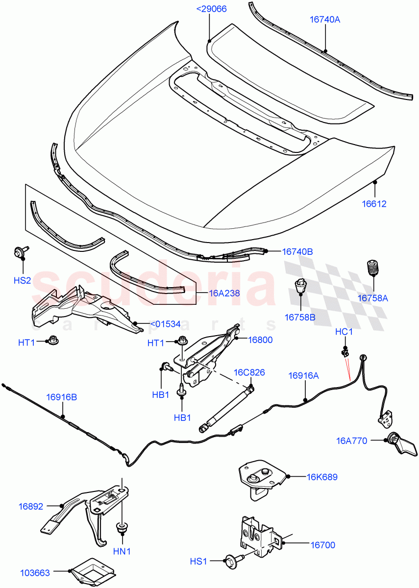 Hood And Related Parts (Changsu (China)) ((V) FROMKG446857) of Land Rover Land Rover Discovery Sport (2015+) [2.0 Turbo Diesel]