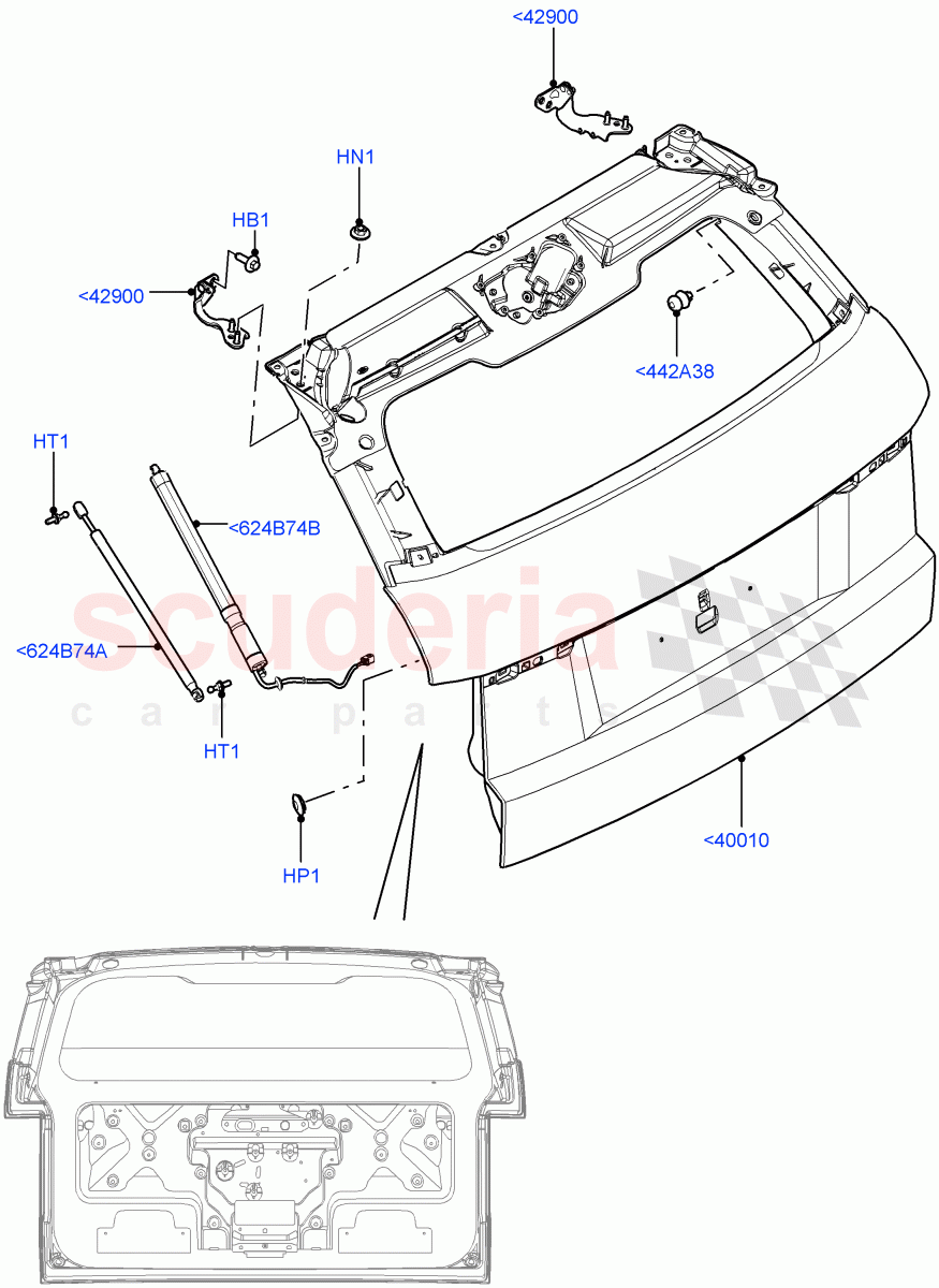 Luggage Compartment Door (Door And Fixings) (Itatiaia (Brazil)) ((V) FROMGT000001) of Land Rover Land Rover Range Rover Evoque (2012-2018) [2.2 Single Turbo Diesel]