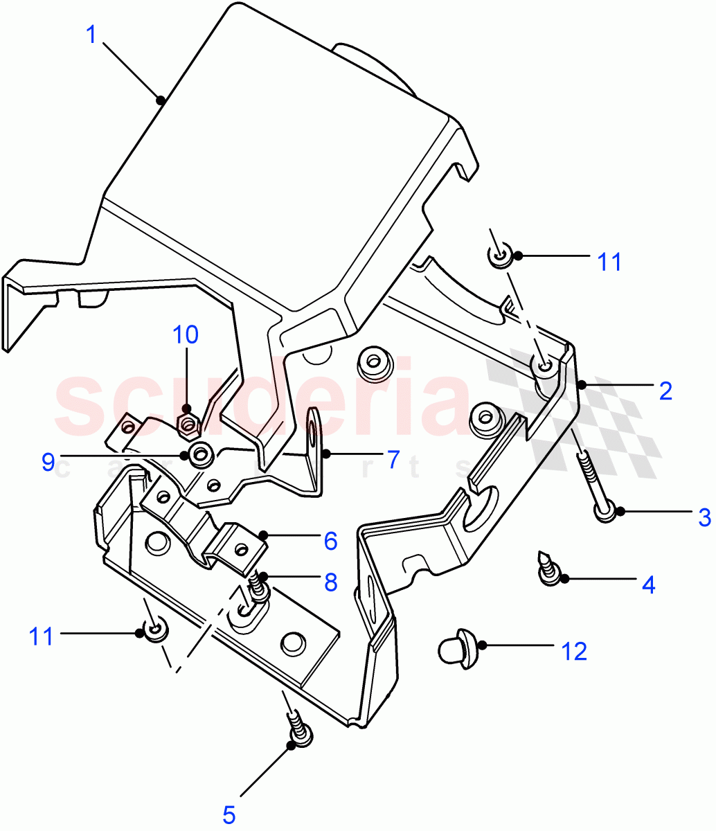 Steering Column Shroud ((V) FROM7A000001) of Land Rover Land Rover Defender (2007-2016)