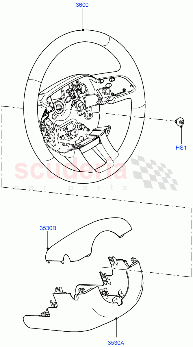 Steering Wheel (Itatiaia (Brazil)) ((V) FROMGT000001) of Land Rover Land Rover Range Rover Evoque (2012-2018) [2.2 Single Turbo Diesel]