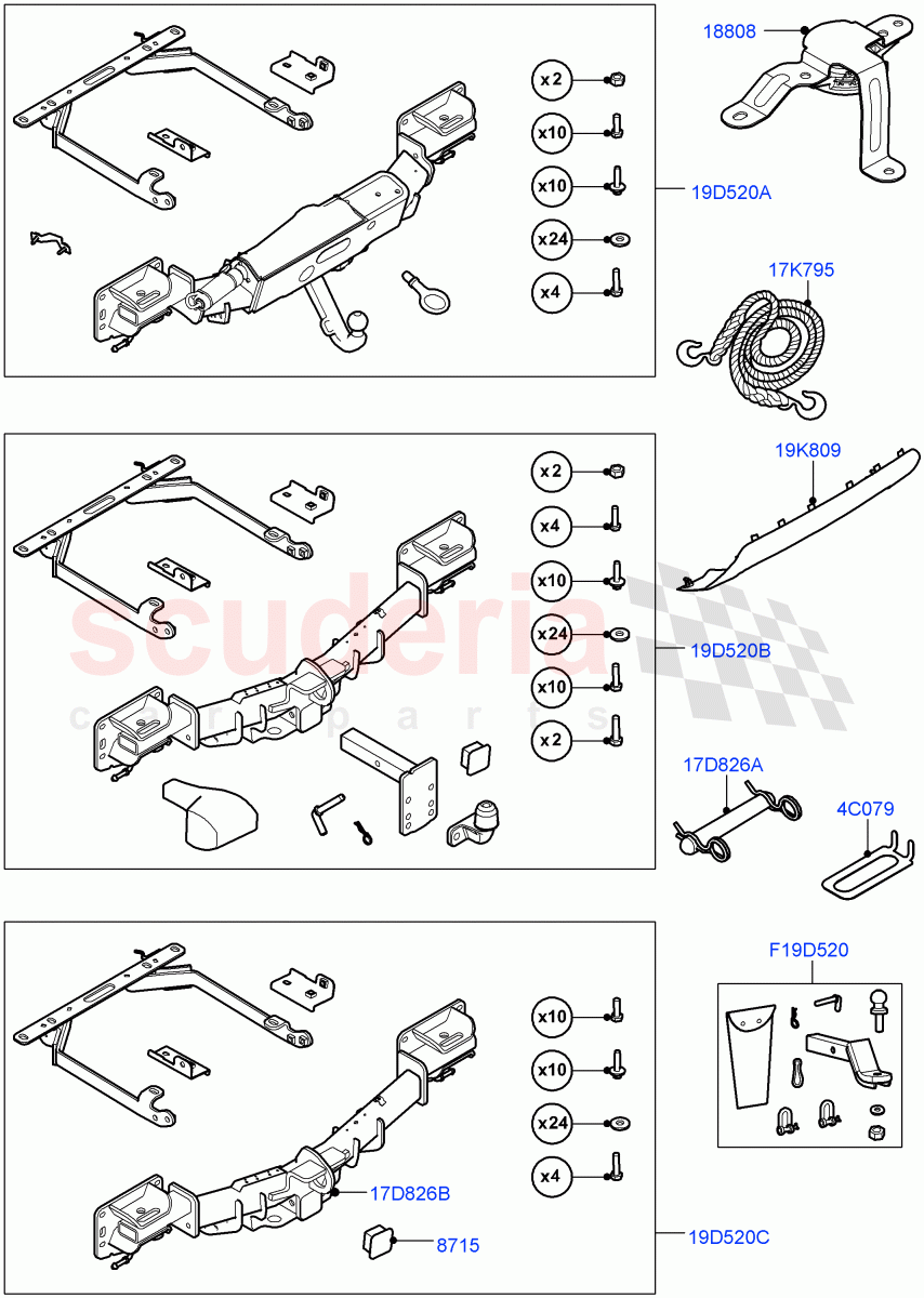 Towing Equipment (Accessory) of Land Rover Land Rover Range Rover Sport (2014+) [2.0 Turbo Petrol GTDI]
