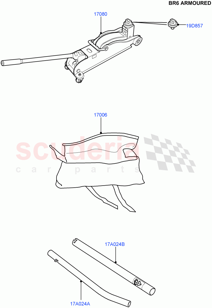Tools (With B6 Level Armouring) ((V) FROMAA000001) of Land Rover Land Rover Range Rover (2010-2012) [5.0 OHC SGDI SC V8 Petrol]