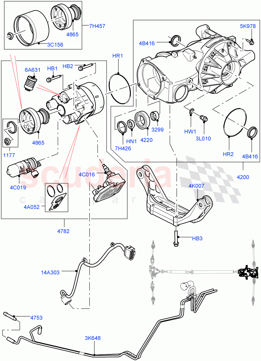 Rear Axle (Changsu (China), Efficient Driveline) ((V) FROMEG000001, (V) TOGG134737) of Land Rover Land Rover Range Rover Evoque (2012-2018) [2.0 Turbo Petrol GTDI]