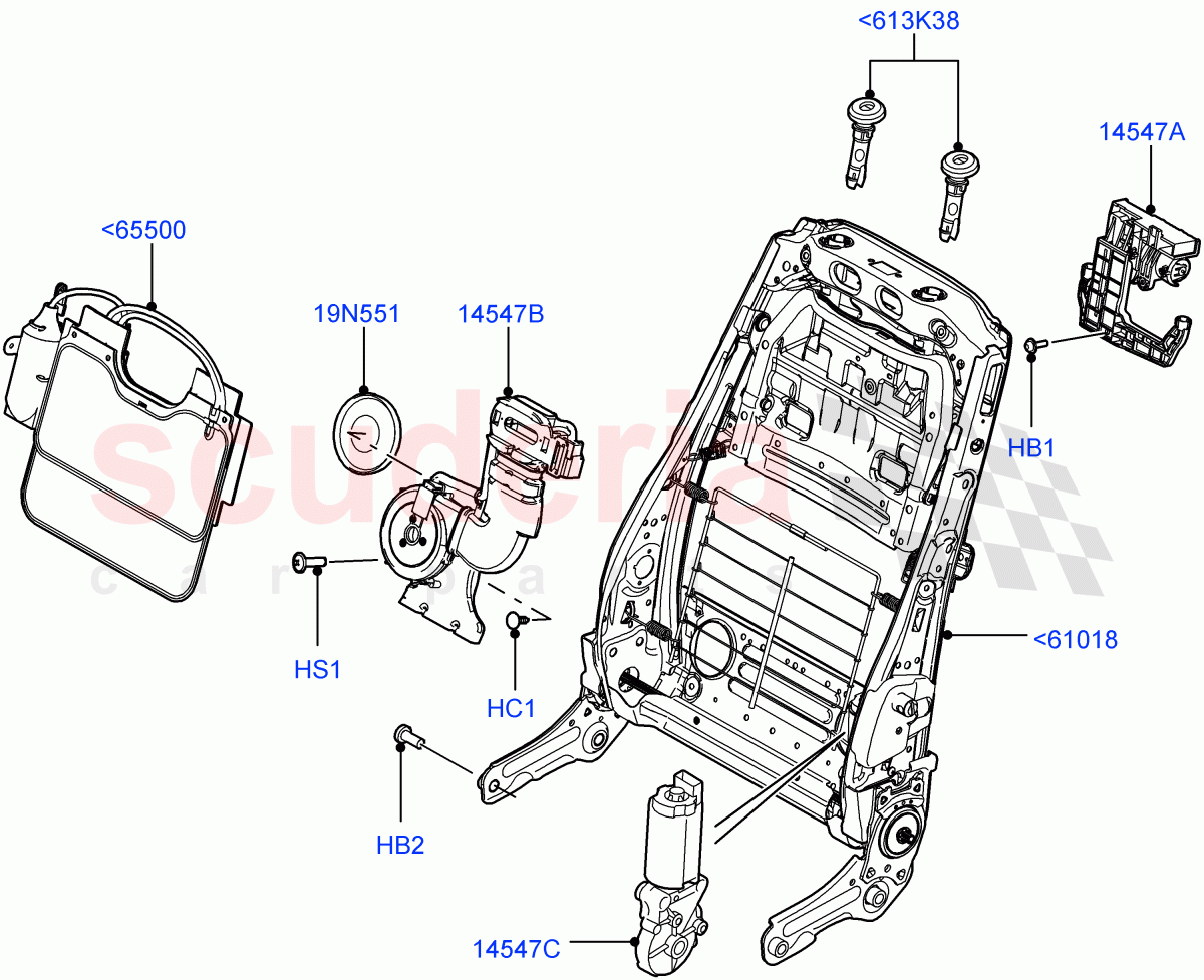 Front Seat Back ((V) FROMAA000001) of Land Rover Land Rover Range Rover (2010-2012) [3.6 V8 32V DOHC EFI Diesel]