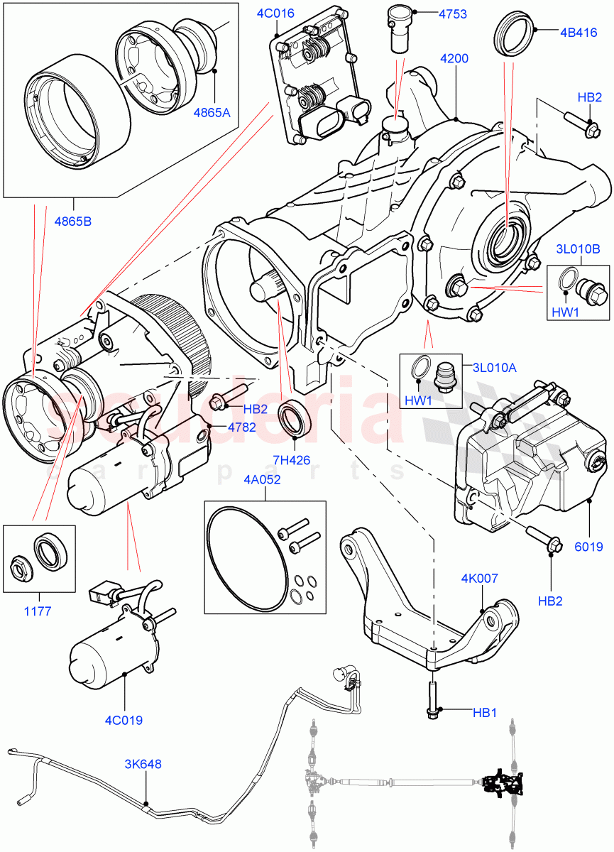 Rear Axle (Changsu (China), Efficient Driveline) ((V) FROMGG134738) of Land Rover Land Rover Range Rover Evoque (2012-2018) [2.0 Turbo Diesel]