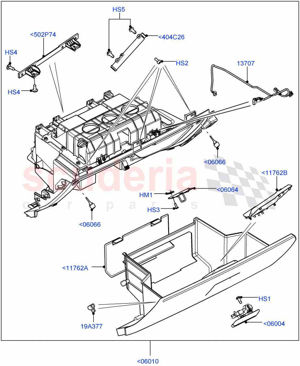 Glove Box (Halewood (UK)) of Land Rover Land Rover Range Rover Evoque (2012-2018) [2.0 Turbo Diesel]
