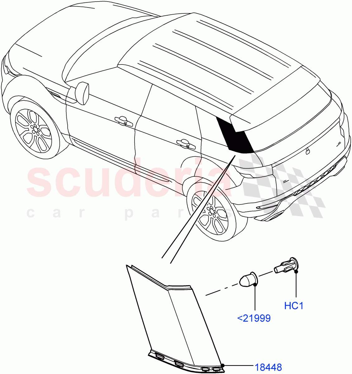 Luggage Compartment Door (Finishers) (Changsu (China)) ((V) FROMEG000001) of Land Rover Land Rover Range Rover Evoque (2012-2018) [2.0 Turbo Diesel]