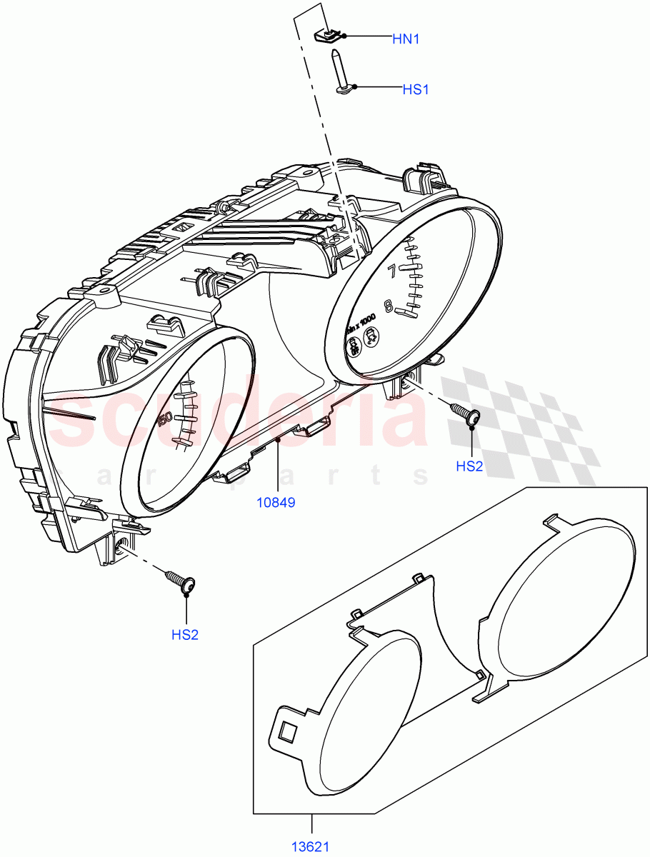 Instrument Cluster (Changsu (China)) ((V) FROMEG000001) of Land Rover Land Rover Range Rover Evoque (2012-2018) [2.0 Turbo Petrol AJ200P]