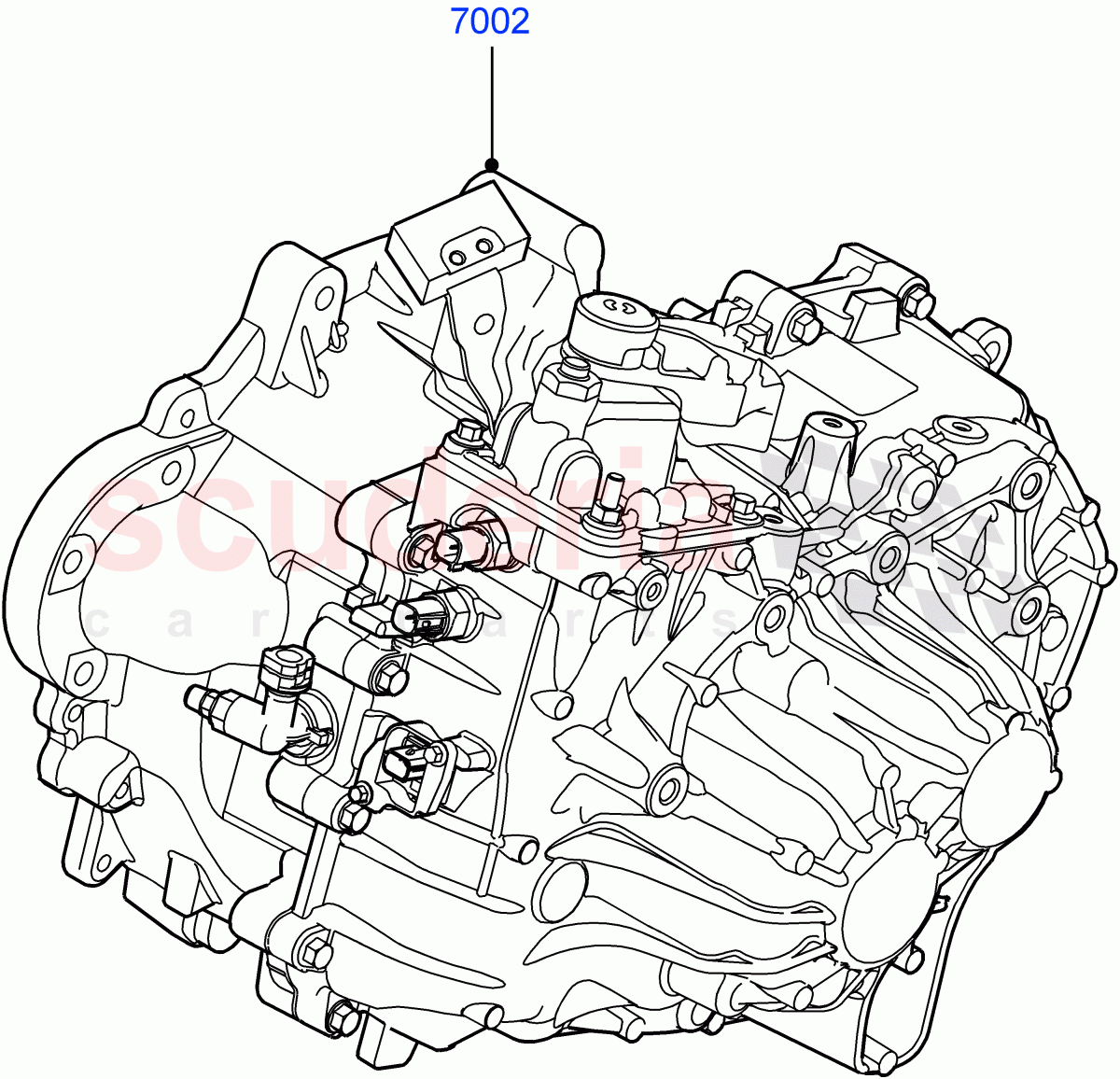 Manual Transaxle And Case (2.2L CR DI 16V Diesel, 6 Speed Manual Trans M66 - AWD, Halewood (UK)) ((V) TOFH999999) of Land Rover Land Rover Discovery Sport (2015+) [1.5 I3 Turbo Petrol AJ20P3]