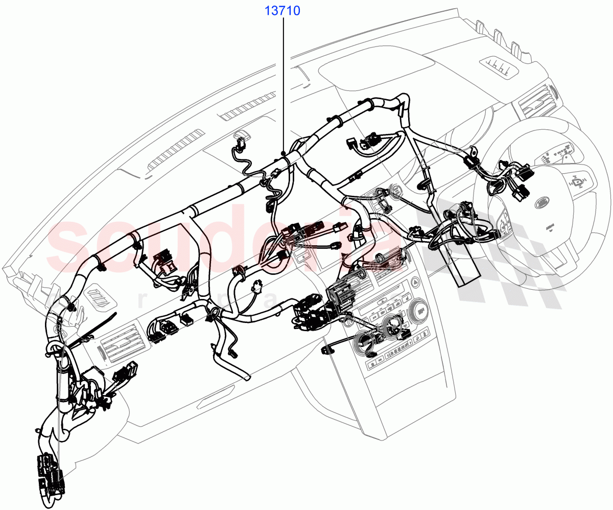 Electrical Wiring - Engine And Dash (Facia) (Itatiaia (Brazil)) ((V) FROMGT000001) of Land Rover Land Rover Discovery Sport (2015+) [2.0 Turbo Diesel]