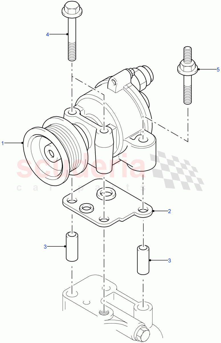 Vacuum Pump (2.4L Duratorq-TDCi HPCR (140PS) -Puma) ((V) FROM7A000001, (V) TOBA999999) of Land Rover Land Rover Defender (2007-2016)