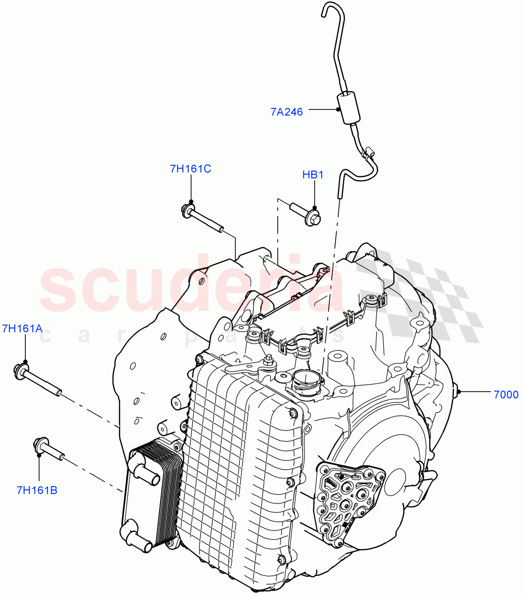 Auto Trans Assy & Speedometer Drive (2.2L CR DI 16V Diesel, 9 Speed Auto AWD, Halewood (UK)) ((V) FROMEH000001) of Land Rover Land Rover Range Rover Evoque (2012-2018) [2.0 Turbo Petrol AJ200P]