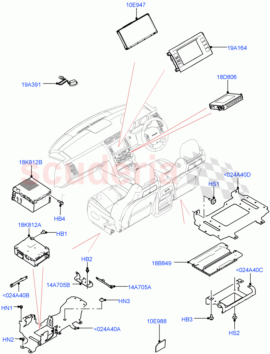 Audio Equipment - Original Fit (Solihull Plant Build) ((V) FROMHA000001) of Land Rover Land Rover Discovery 5 (2017+) [2.0 Turbo Petrol AJ200P]