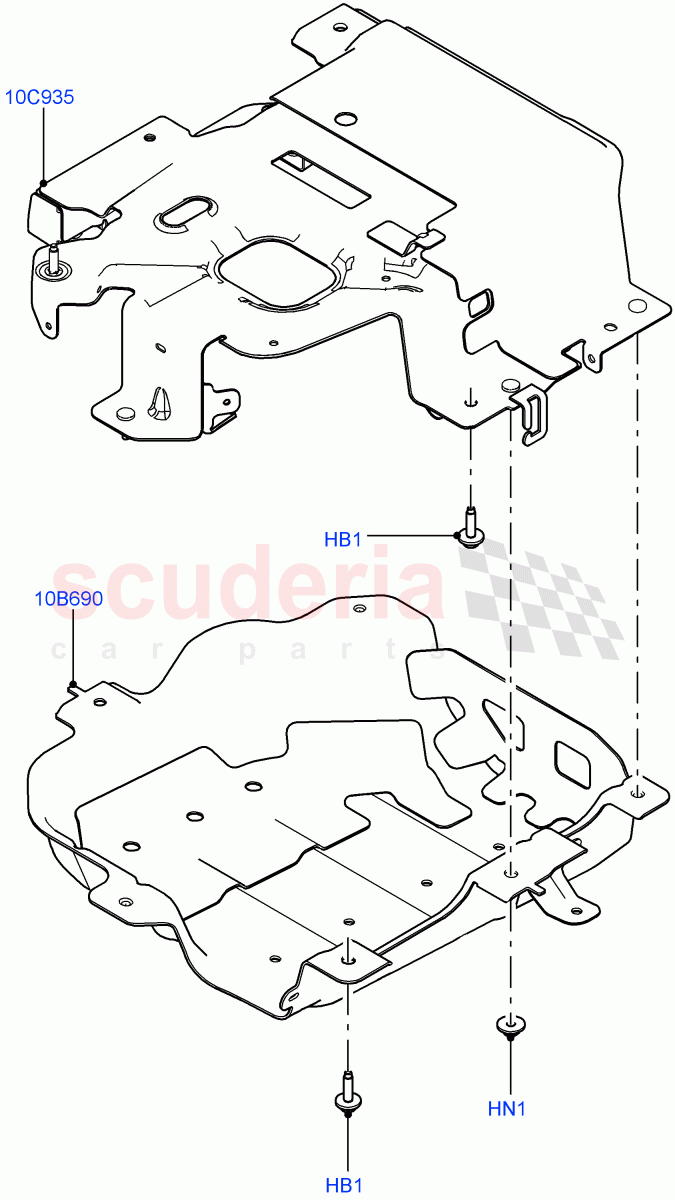 Hybrid Electrical Modules (Charger Cradle) (2.0L AJ200P Hi PHEV, 8HP Gen3 Hybrid Trans) ((V) FROMJA000001) of Land Rover Land Rover Range Rover (2012-2021) [3.0 I6 Turbo Diesel AJ20D6]