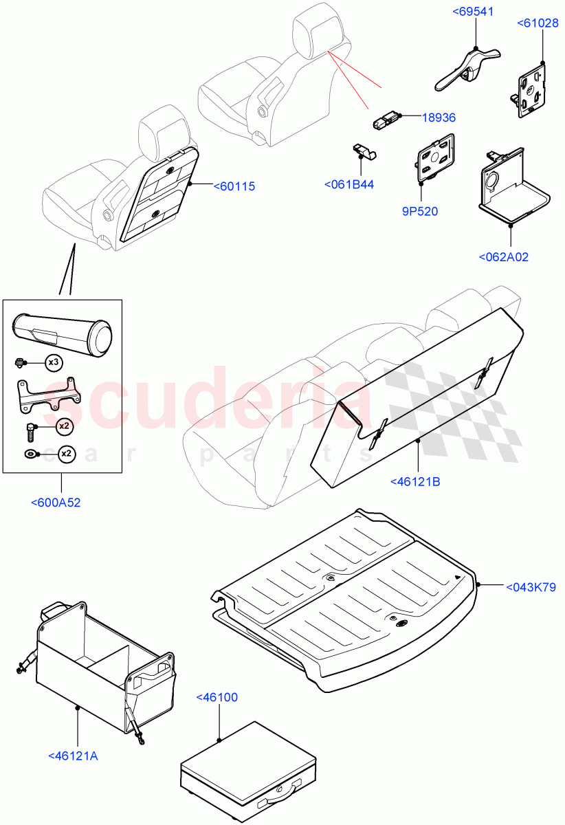 Storage (Accessory) (Halewood (UK), Itatiaia (Brazil)) of Land Rover Land Rover Range Rover Evoque (2012-2018) [2.2 Single Turbo Diesel]