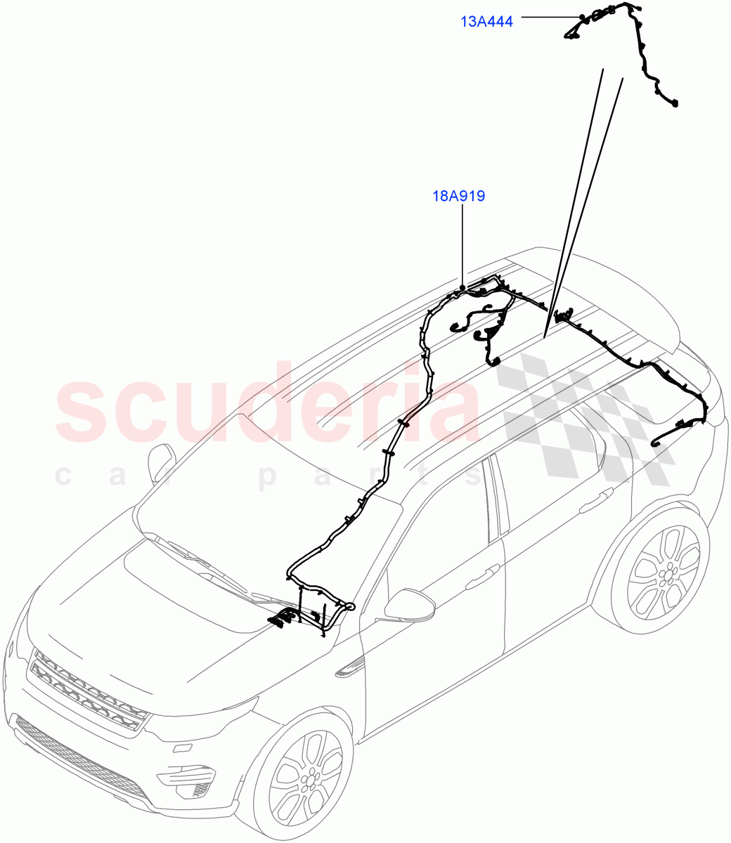Electrical Wiring - Body And Rear (Audio/Navigation/Entertainment) (Itatiaia (Brazil)) ((V) FROMGT000001) of Land Rover Land Rover Discovery Sport (2015+) [2.0 Turbo Petrol GTDI]