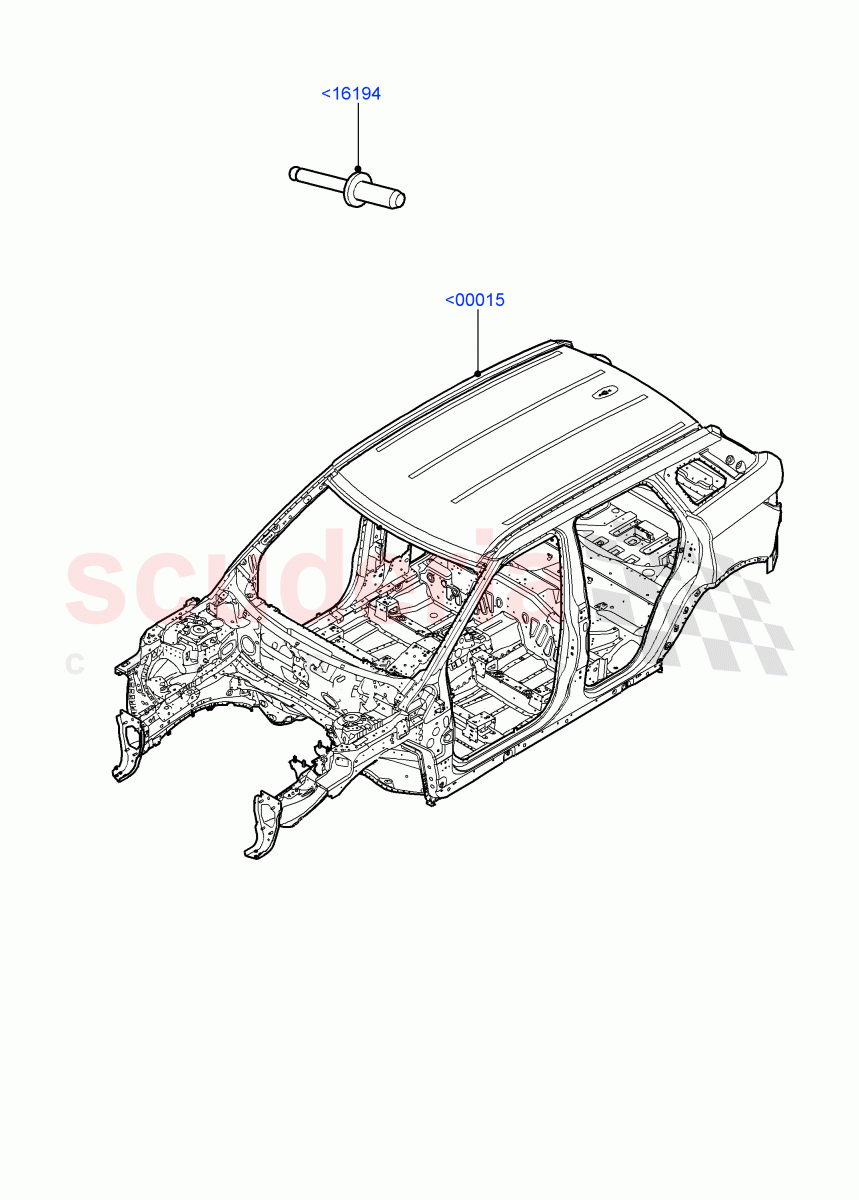 Bodyshell (5 Door, Itatiaia (Brazil)) ((V) FROMGT000001) of Land Rover Land Rover Range Rover Evoque (2012-2018) [2.2 Single Turbo Diesel]