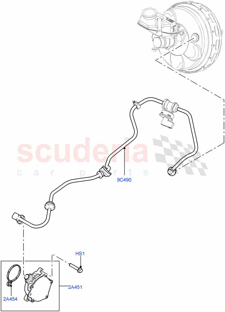 Vacuum Control And Air Injection (2.0L 16V TIVCT T/C 240PS Petrol, Changsu (China)) ((V) FROMEG000001) of Land Rover Land Rover Range Rover Evoque (2012-2018) [2.0 Turbo Petrol GTDI]