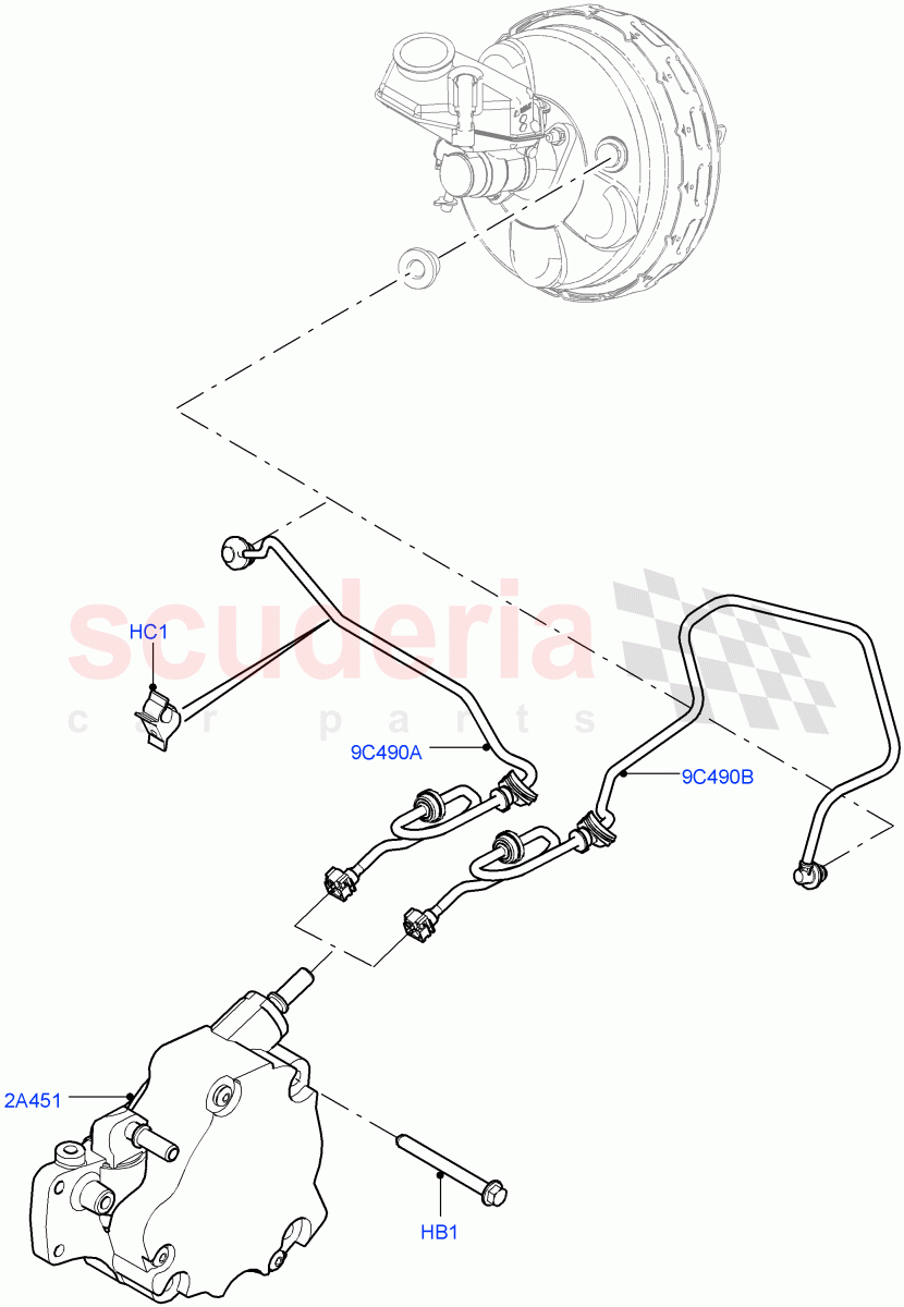 Vacuum Control And Air Injection (For Vehicles Without Stop/Start System) (2.2L CR DI 16V Diesel) of Land Rover Land Rover Discovery Sport (2015+) [2.2 Single Turbo Diesel]