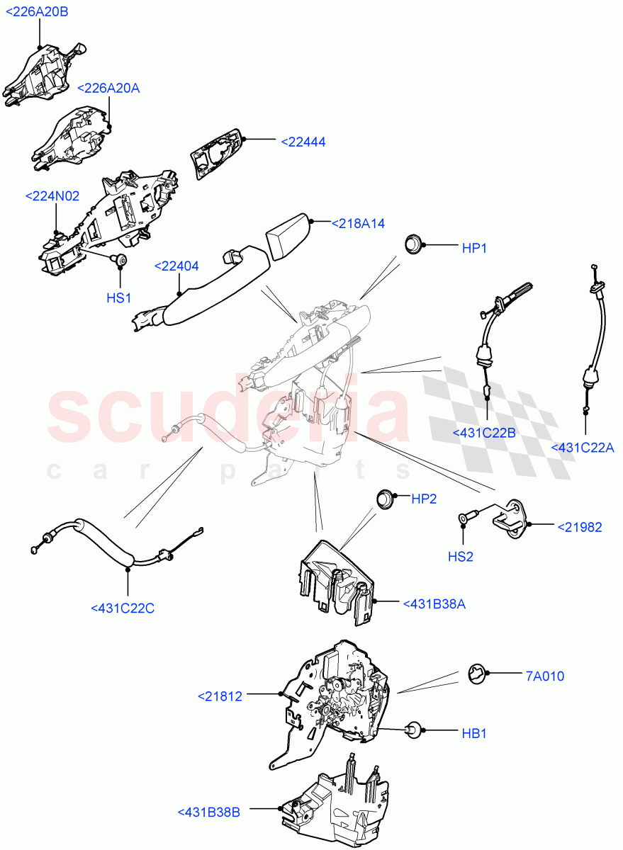 Front Door Lock Controls (Itatiaia (Brazil)) ((V) FROMGT000001) of Land Rover Land Rover Discovery Sport (2015+) [2.0 Turbo Diesel]