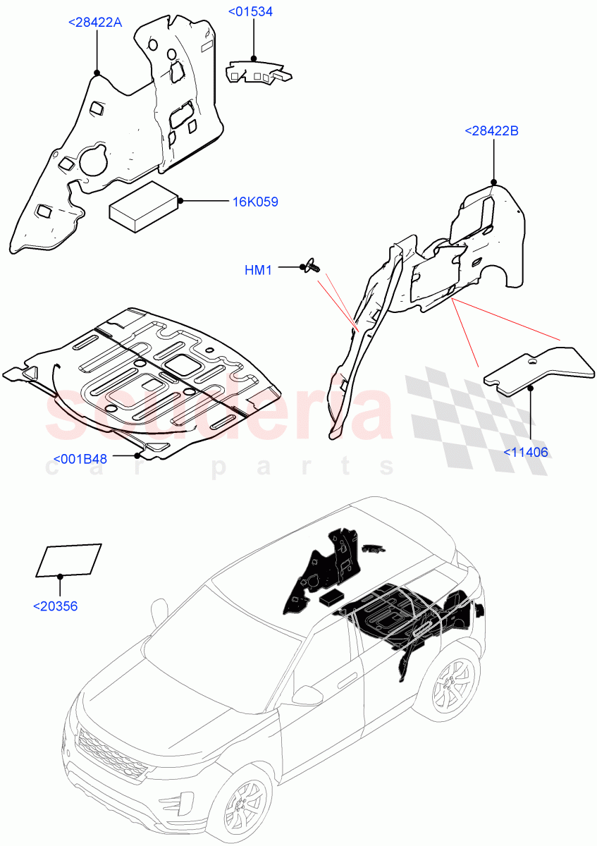 Insulators - Rear (Changsu (China)) of Land Rover Land Rover Range Rover Evoque (2019+) [2.0 Turbo Diesel AJ21D4]