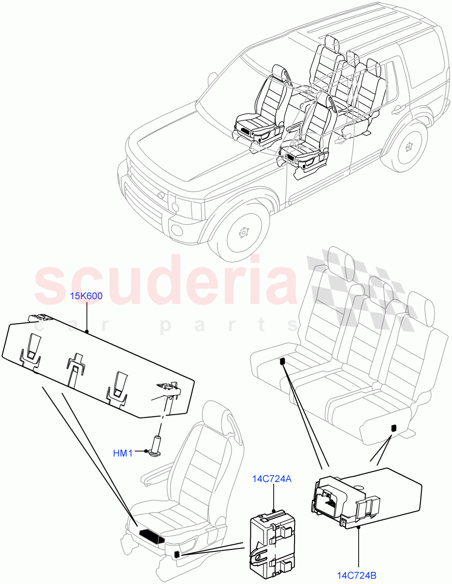 Vehicle Modules And Sensors (Seats) ((V) FROMEA000001) of Land Rover Land Rover Discovery 4 (2010-2016) [3.0 DOHC GDI SC V6 Petrol]