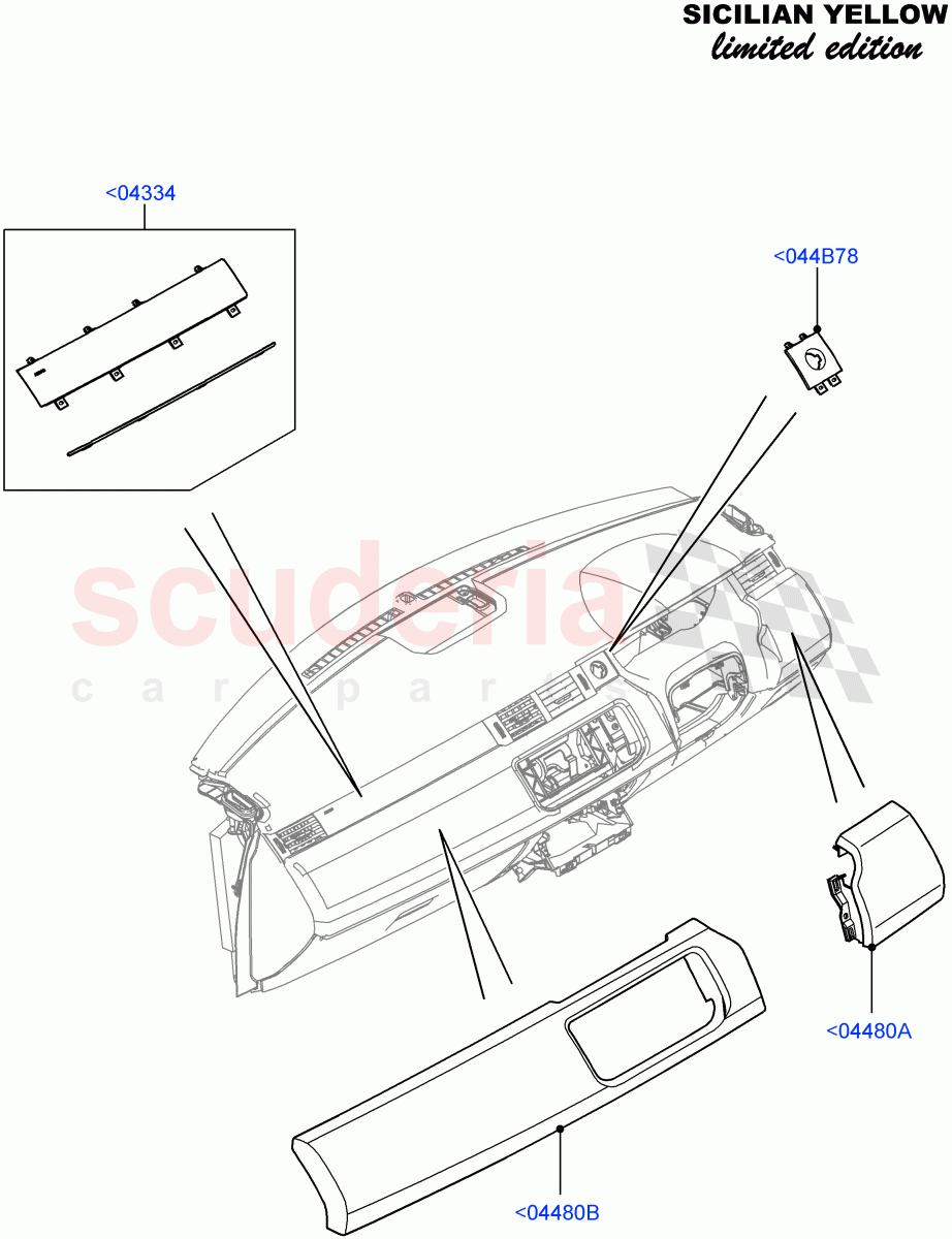 Instrument Panel (Sicilian Yellow Limited Edition, Halewood (UK)) ((V) FROMDH000001) of Land Rover Land Rover Range Rover Evoque (2012-2018) [2.0 Turbo Diesel]